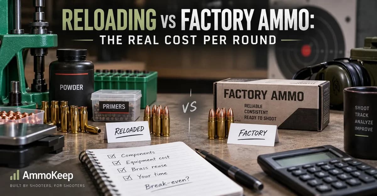 Reloading vs Factory Ammo: The Real Cost Per Round