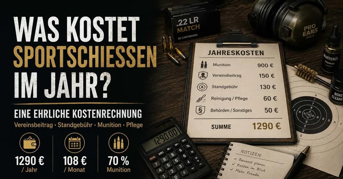 Was kostet Sportschießen im Jahr? Eine ehrliche Kostenrechnung